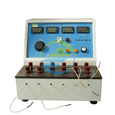 Buon prezzo HC9910A 6 Stazione 0-150°C Tester di accuratezza elevata dell'aumento della temperatura del tappo della presa 0-125A Testa di corrente <12V Voltaggio 220V 50HZ Fornitura di alimentazione IEC UL Standard Equipaggiamento di prova di sicurezza elettrica Tester di presa della presa in linea