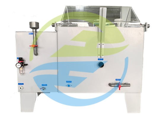 Capacità della camera di prova 108L Macchina di prova con spruzzo di sale con regolatore automatico del livello dell'acqua per le apparecchiature di prova