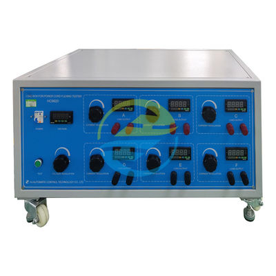 AC220V±5% 60Hz Voltaggio di uscita 0~280V Attrezzatura per la prova dei cavi a 6 stazioni