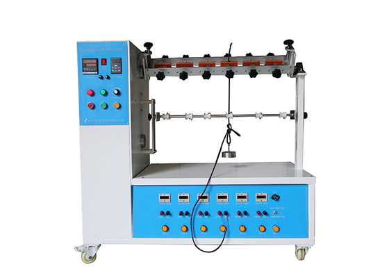 Buon prezzo La flessione di flessione del tester 10-60rpm del cavo di alimentazione di IEC 60884-1 valuta 6 posti di lavoro in linea